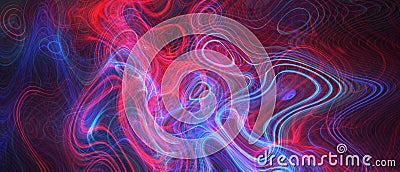 Fractal abstract threads background Stock Photo