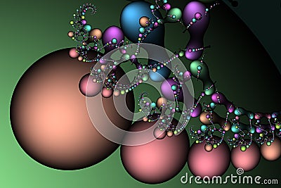 Fractal-bubbles texture Stock Photo