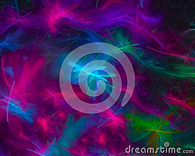 Fractal digital abstract, beautiful decoration backdrop design mystery ornament, explosion pattern Stock Photo