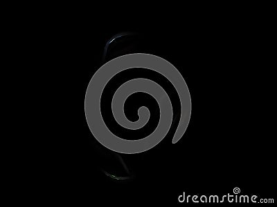 Fractal flame on a black background Stock Photo