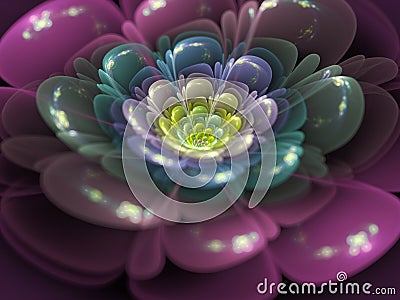 Fractal flower Stock Photo