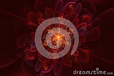 Fractal flower fairy Stock Photo