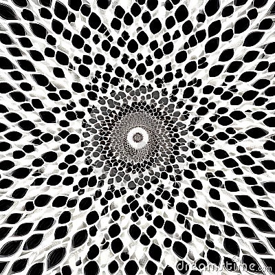 Fractal Frenzy: An image of a geometric pattern created with fractals, in an intricate and mesmerizing design4, Generative AI Stock Photo
