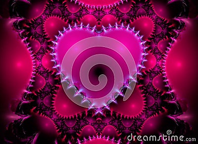 Fractal Heart Stock Photo