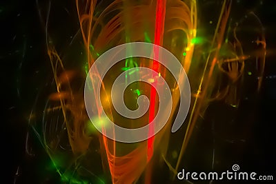 fractal imagination surreal effect graphic 3 d curve blur vibrant fiction swirl black render glow Stock Photo