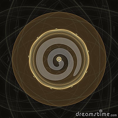 Fractal Mechanical Eye Ball | Fractal Art Background Wallpaper with Elements From NASA / ESO Stock Photo