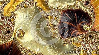 Abstract Computer generated Fractal design Stock Photo