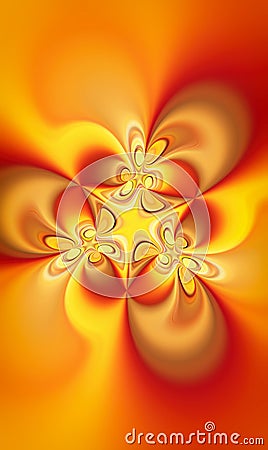 Fractal soul flame Stock Photo