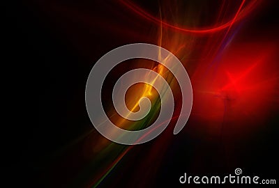 Fractal space texture red burn. Design element Stock Photo