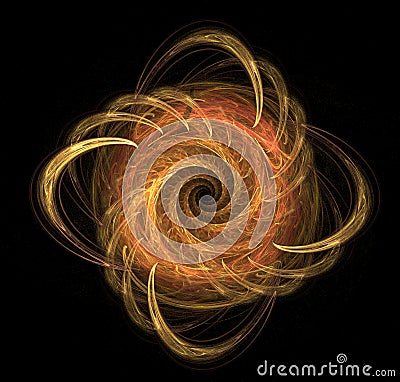 Fractal spiral Stock Photo