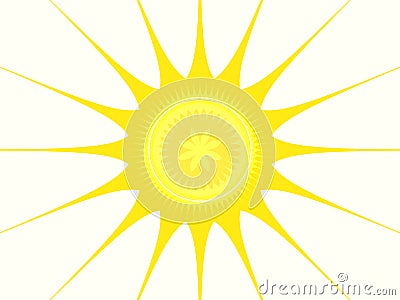 Fractal - Sun Vector Illustration