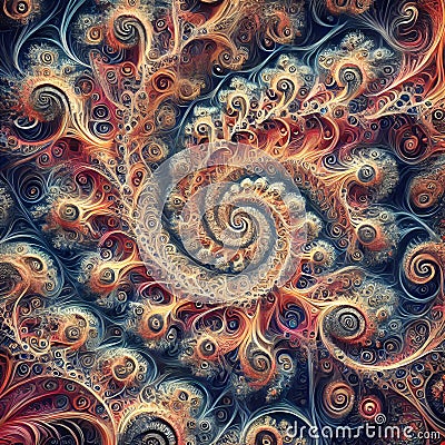 Fractal Symbolizes complexity self similarity and infinite detai Stock Photo
