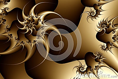 Fractal texture, sepia Stock Photo