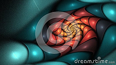 Fractal λουλούδι στροβίλου - περιστρεφόμενη ζωντανεψοντη fractal φλογών ζωτικότητα, άνευ ραφής βρόχος απεικόνιση αποθεμάτων Fractal λουλούδι στροβίλου - περιστρεφόμενη ζωντανεψοντη fractal φλογών ζωτικότητα, άνευ ραφής βρόχος απεικόνιση αποθεμάτων