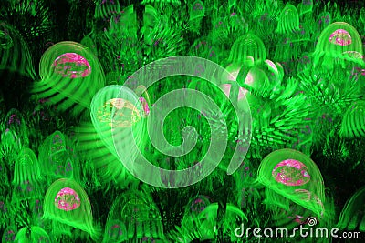 Fractals are infinitely complex patterns that are self-similar across different scales Stock Photo