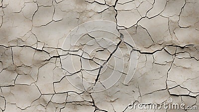 Fractured Elegance: Seamless Cracked Texture. AI generate Stock Photo