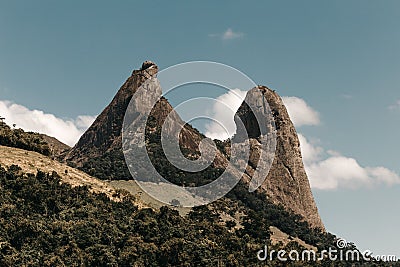 Frade e a Freira Natural Monument in the state of Espirito Santo, Brazil Stock Photo