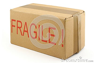 Fragile cardboard box #2 Stock Photo