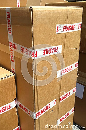 Fragile Content Stock Photo