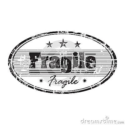 Fragile stamp Vector Illustration
