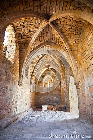 Fragment of ancient city Caesarea. Israel. Stock Photo