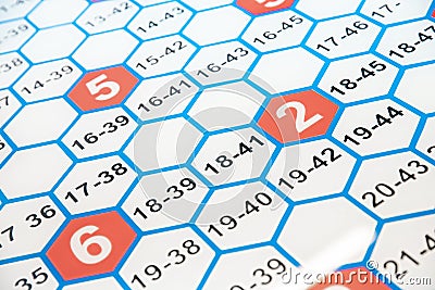 Fragment fuel grid of arrangement elements enrichment with uranium in nuclear reactor Stock Photo