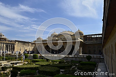 Fragment of Majestic Amer Fort in Jaipur Rajasthan India Editorial Stock Photo