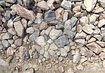 The road of granite stone. Stock Photo