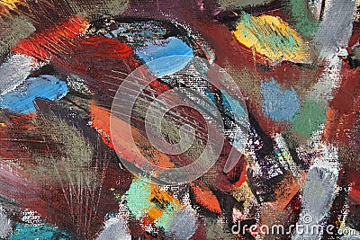 Fragment paintings in the style of ethnic avant-garde Stock Photo