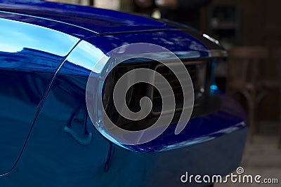 Fragment of shiny sport car Stock Photo