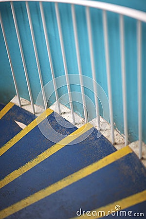 Fragment of spiral staircase Stock Photo