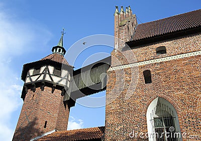 Malbork Castle Tower Stock Photo