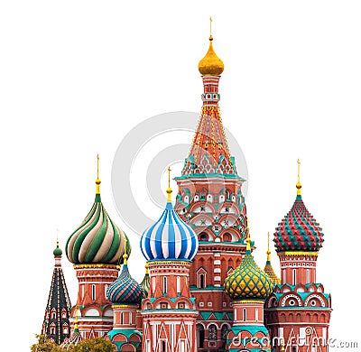 Fragment view of Saint Basil`s Cathedral Stock Photo