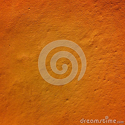 Fragment of the wall, painted in orange color Stock Photo