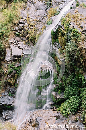 A fragment of a waterfall Stock Photo