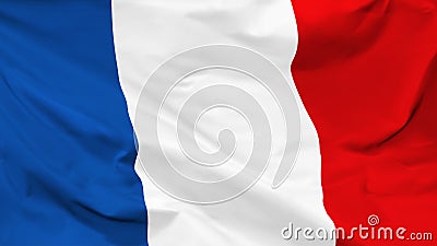 Fragment of a waving flag of the French Republic in the form of background Vector Illustration