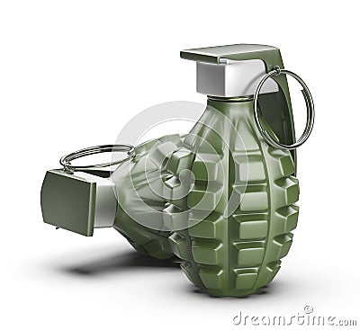 Fragmentation hand grenades Stock Photo