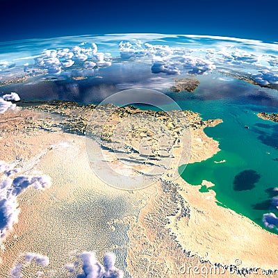 Fragments of the planet Earth. Tunisia Stock Photo