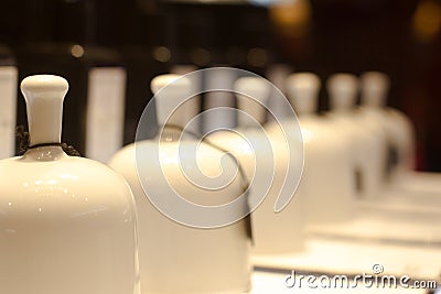 Fragrance bells in perfume store Stock Photo