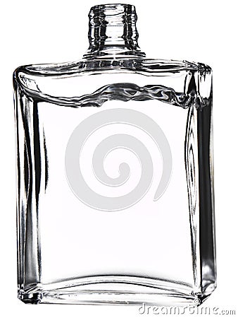 Fragrance bottle with clear liquid Stock Photo