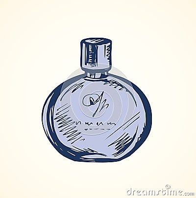 Fragrant Perfume. Vector illustration Vector Illustration