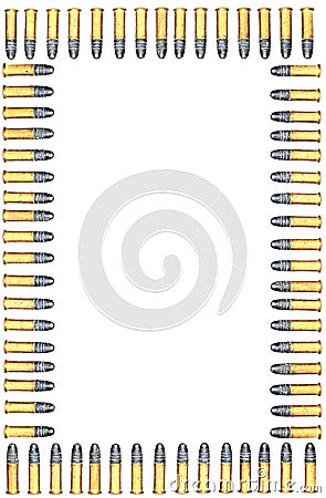 Frame of ammo Stock Photo