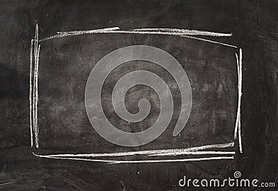 Frame on blackboard. Stock Photo