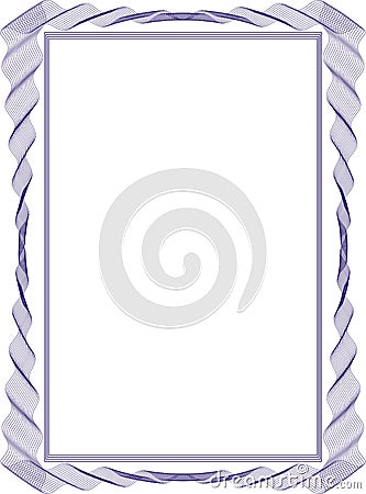 Frame blank template for a certificate Stock Photo