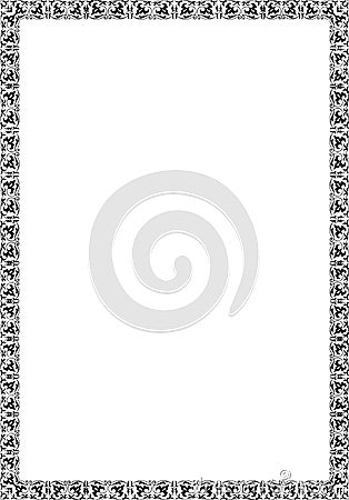 Frame blank template for a certificate Stock Photo