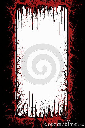 a frame with blood splatters on it Stock Photo