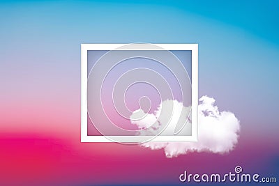 Frame cloud concept vector Vector Illustration