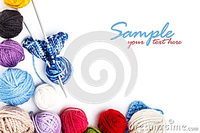 Color ball yarn Stock Photo
