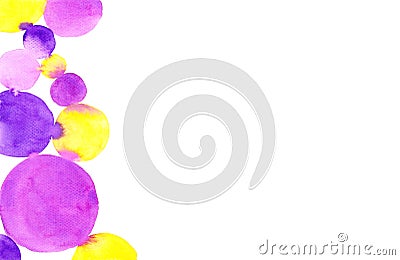 Frame of connected multi colored circles.Colorful abstract paper texture background. Stock Photo