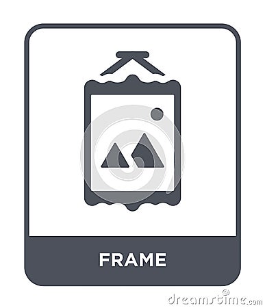 frame icon in trendy design style. frame icon isolated on white background. frame vector icon simple and modern flat symbol for Vector Illustration